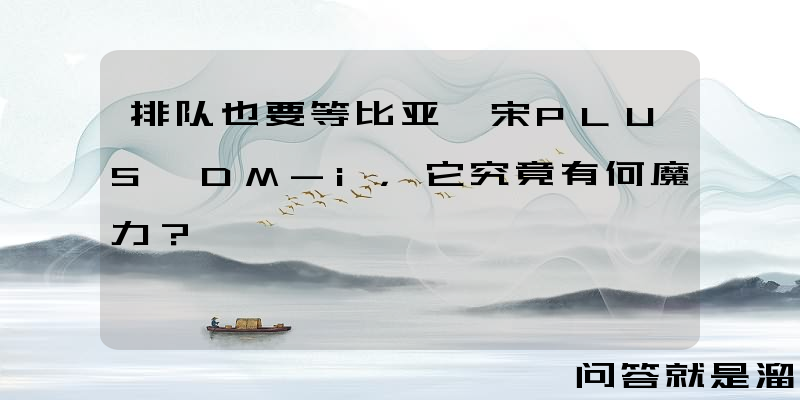 排队也要等比亚迪宋PLUS DM-i，它究竟有何魔力？